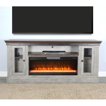 TV Stand with Fireplace Insert