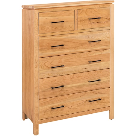 Casual 6-Drawer Bedroom Chest