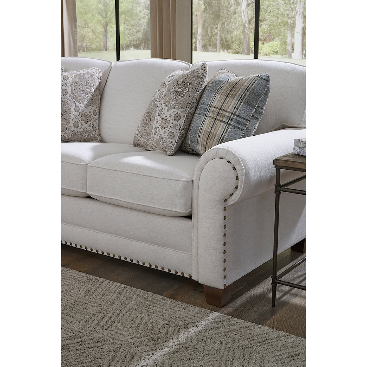 Dimensions 4250/N Series Silas Sofa with Nailheads