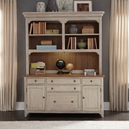 3-Piece Desk &amp; Hutch Set