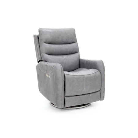 Transitional Power Swivel Recliner