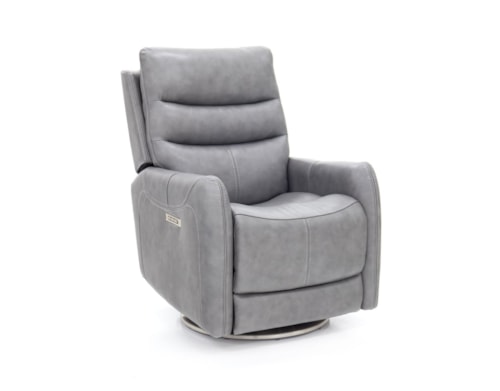 Casual Power Swivel Recliner with USB Port