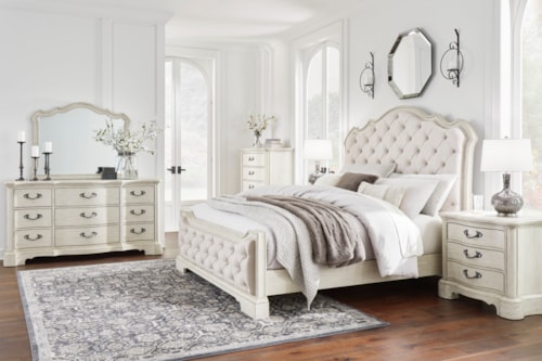 Traditional California King Bedroom Set with Dresser, Chest, and Nightstand