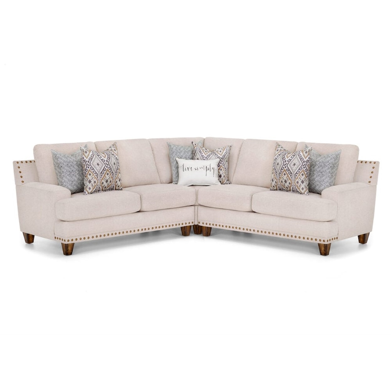 Franklin 864 Anna 3-Piece Sectional Sofa