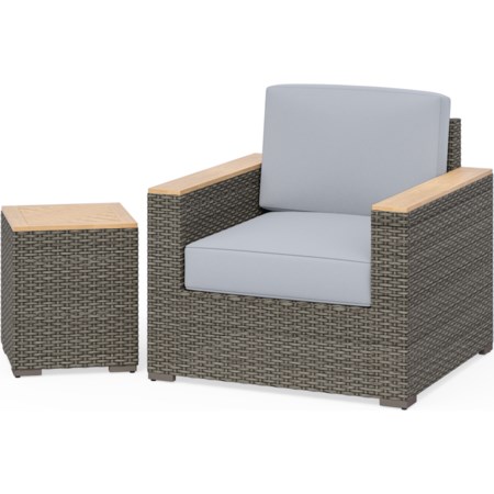 2-Piece Outdoor Chair Set