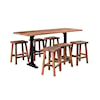 Urban Barnwood Furniture Bridgeport Solid Top Bar Table - 28"x72"x36"