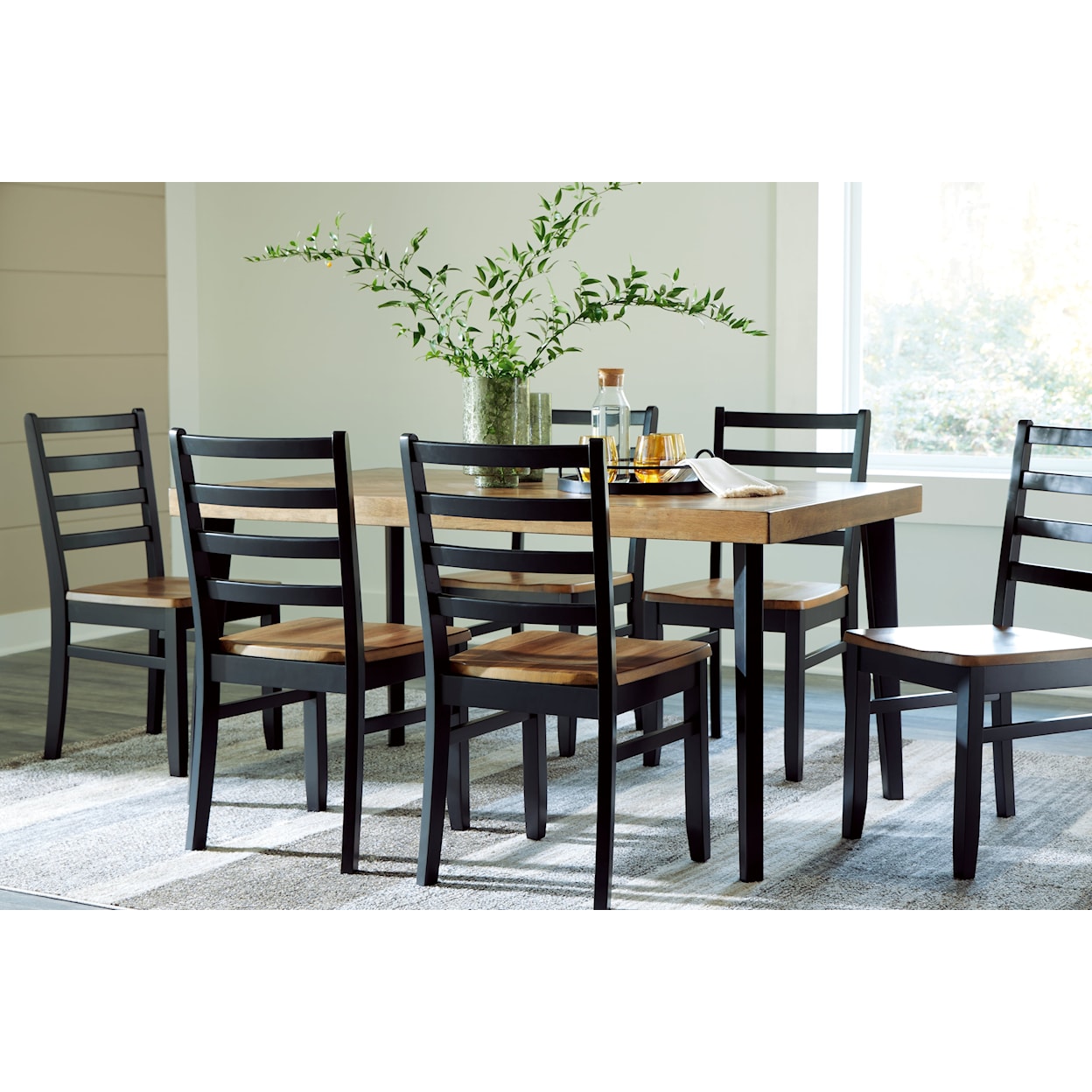 Ashley Furniture Signature Design Blondon Dining Table And 6 Chairs (Set Of 7)