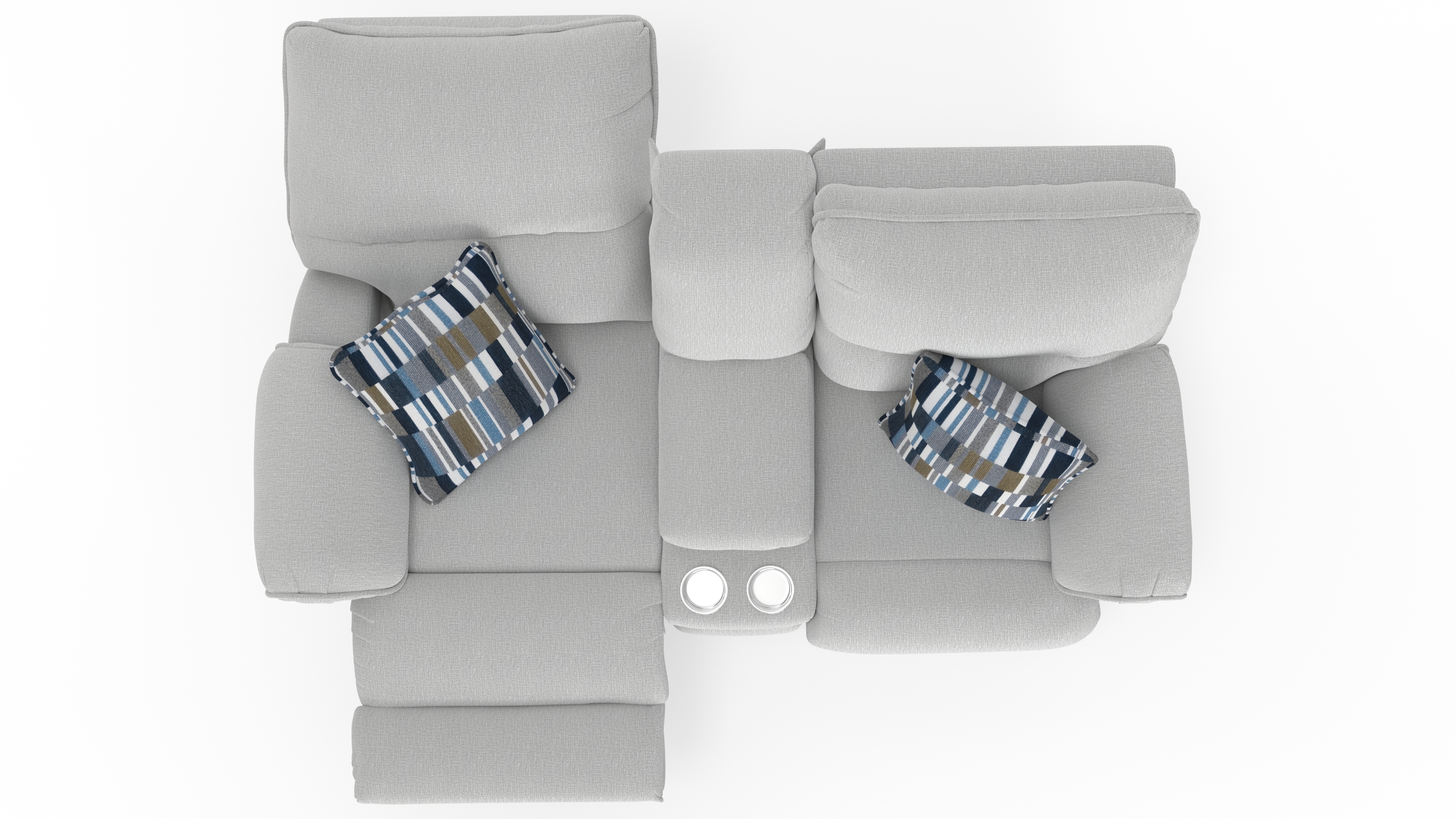 Catnapper Lenny Lay Flat Power Reclining Console Loveseat