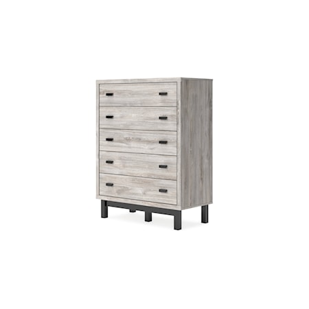 5-Drawer Wide Bedroom Chest