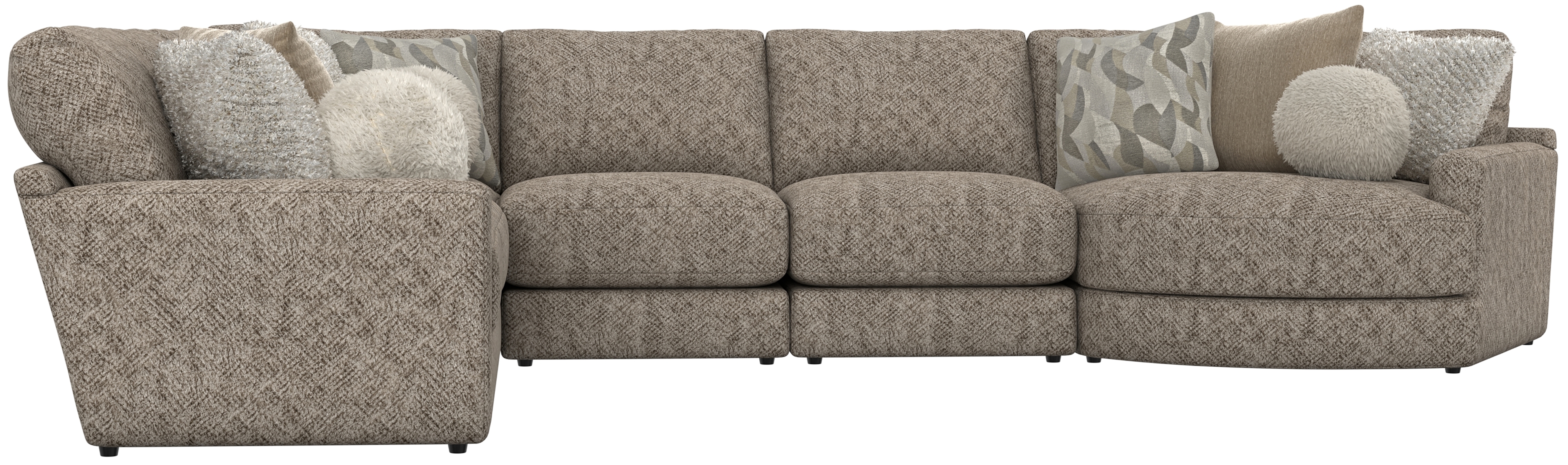 5-Piece Sectional Sofa with Piano Wedge