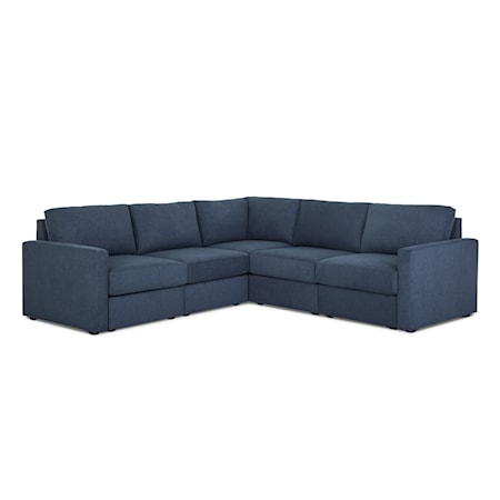 Standard-Arm 5-Seat Sectional Sofa