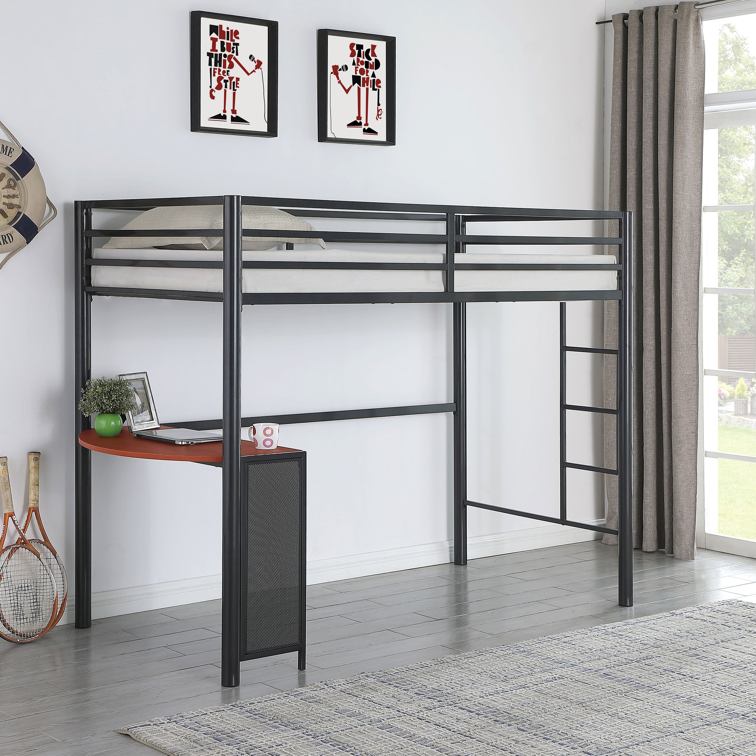 Coaster Furniture 2.0 Fisher Twin Workstation Loft Bed