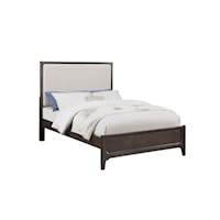 Contemporary Upholstered Panel Twin Bed