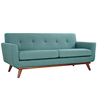 Upholstered Fabric Loveseat