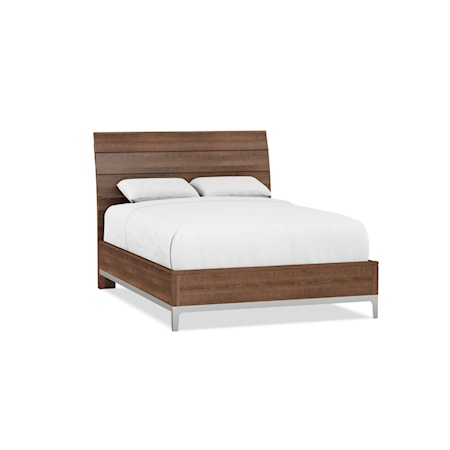 Queen Wood Plank Bed