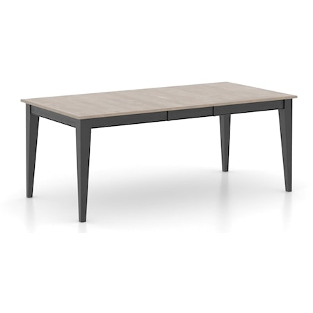 Transitional Customizable Rectangular Dining Table with 16" Leaf