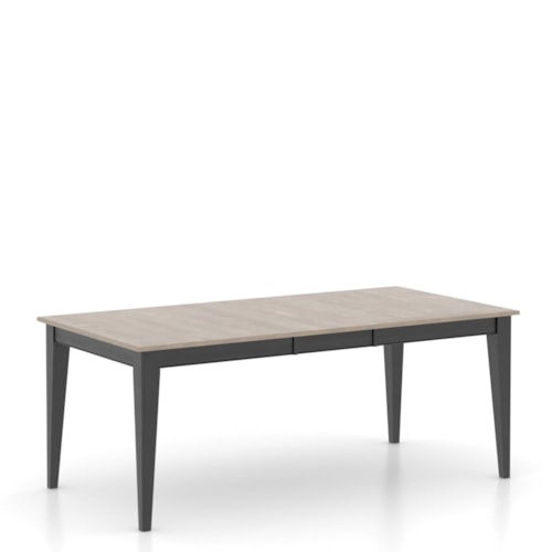 Transitional Customizable Rectangular Dining Table with 16" Leaf