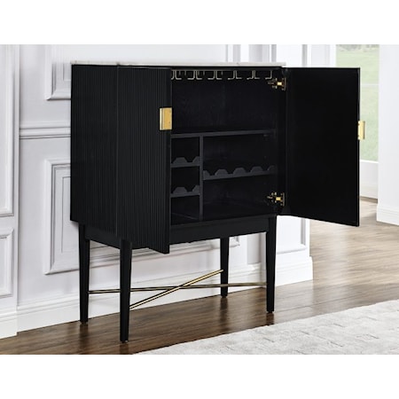 Vida Marble Top WIne Cabinet