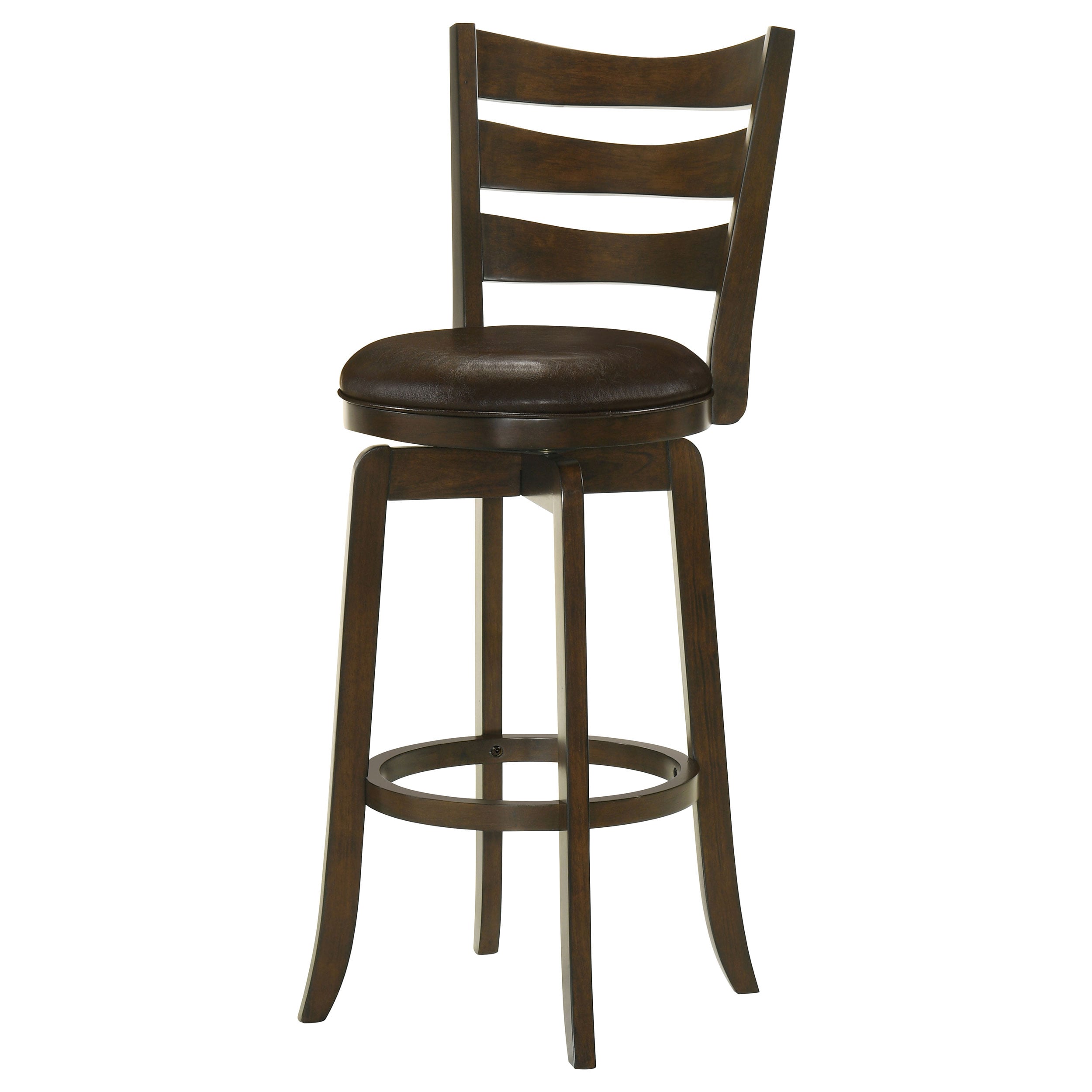 Wood Pub Height Swivel Bar Chair