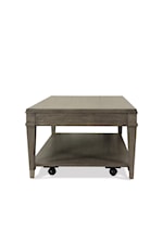Riverside Furniture Dara II Rectangle End Table with Mirrored Accents