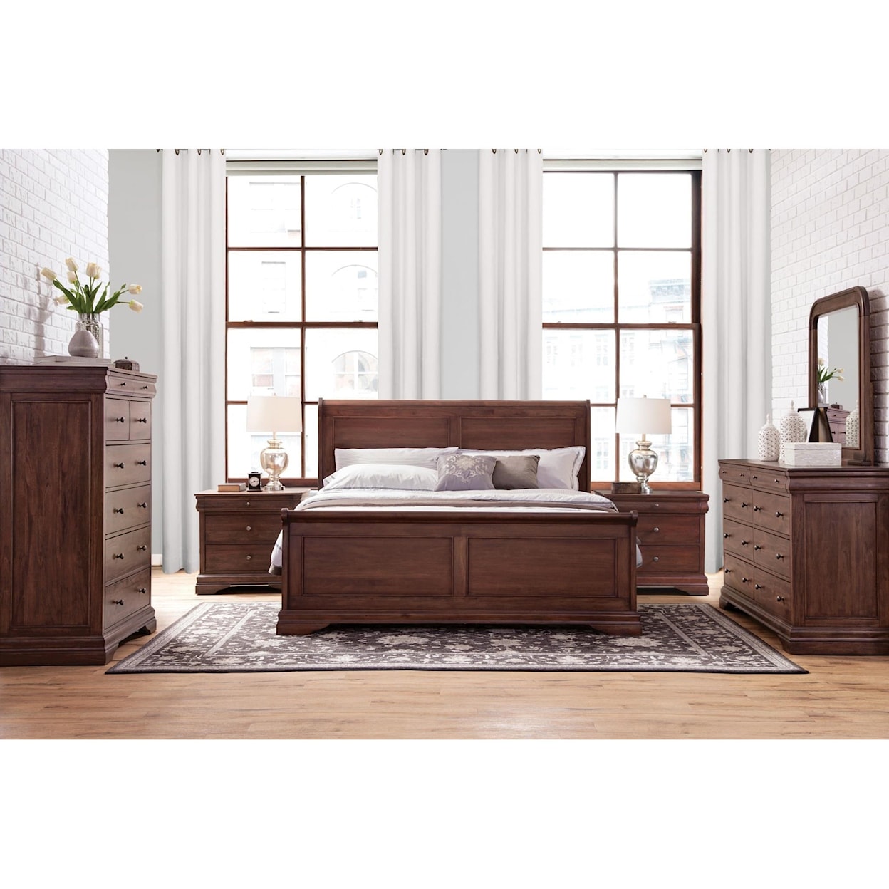 Virginia Furniture Market Solid Wood Montpelier King Bedroom Group