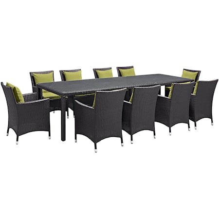 Outdoor 11 Piece Dining Set