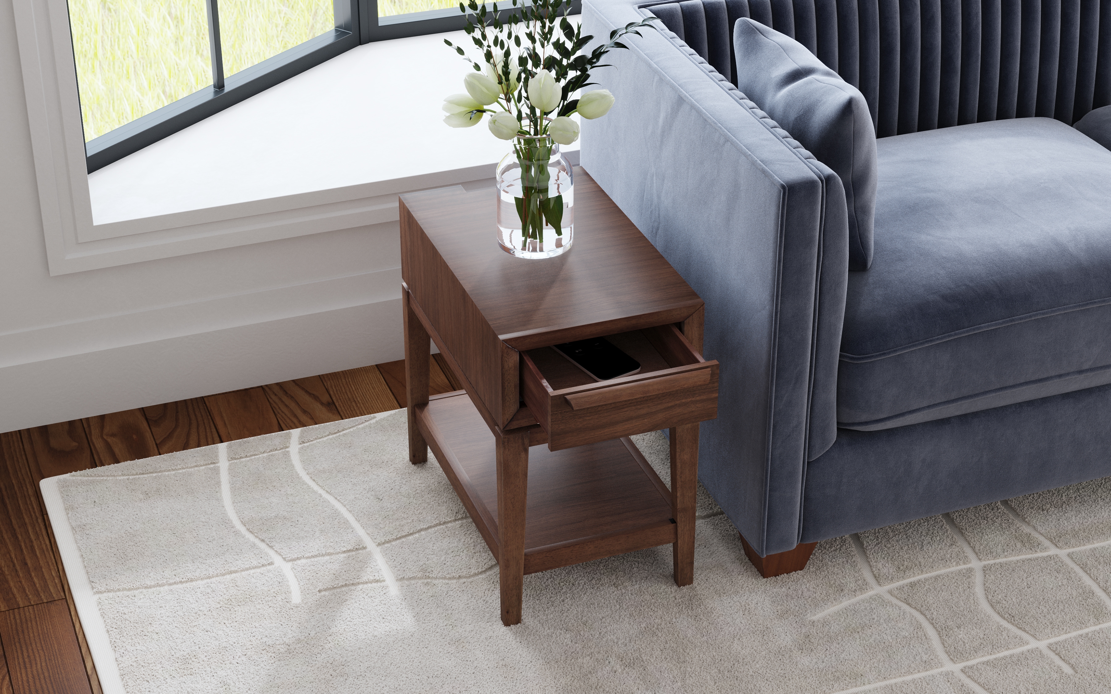 1-Drawer End Table