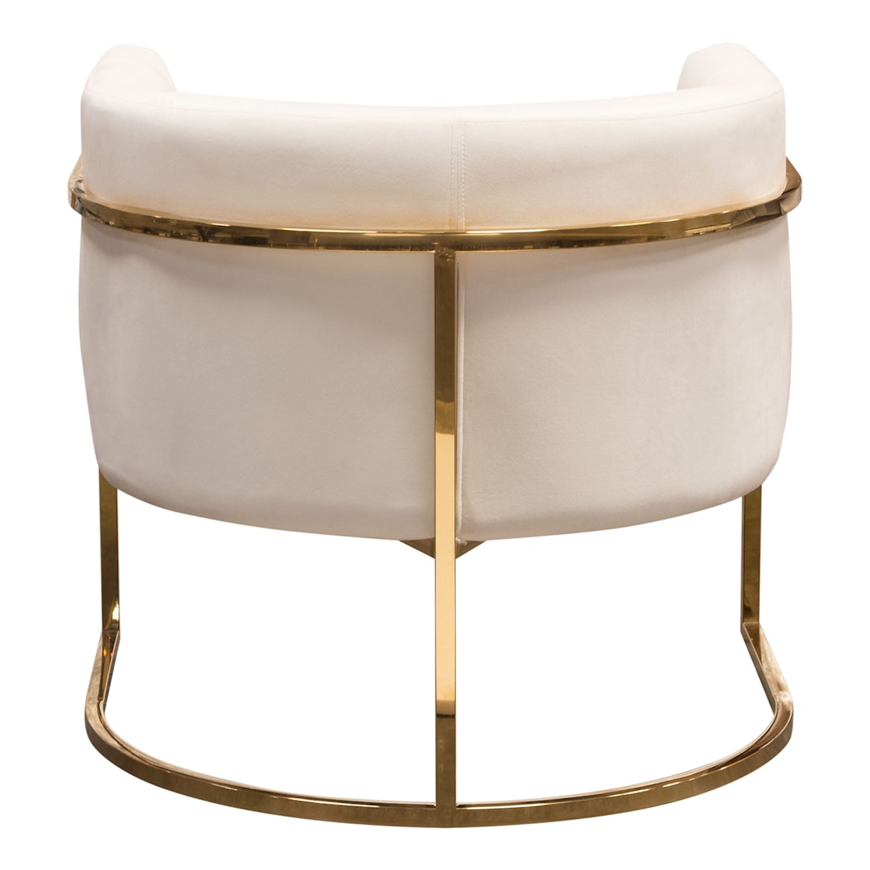 Diamond Sofa Furniture Pandora Pandora Accent Chair in Cream Velvet with Po