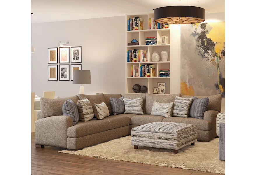 51 MARTY FOSSIL 3-Piece Sectional by Fusion Furniture at Comforts of Home