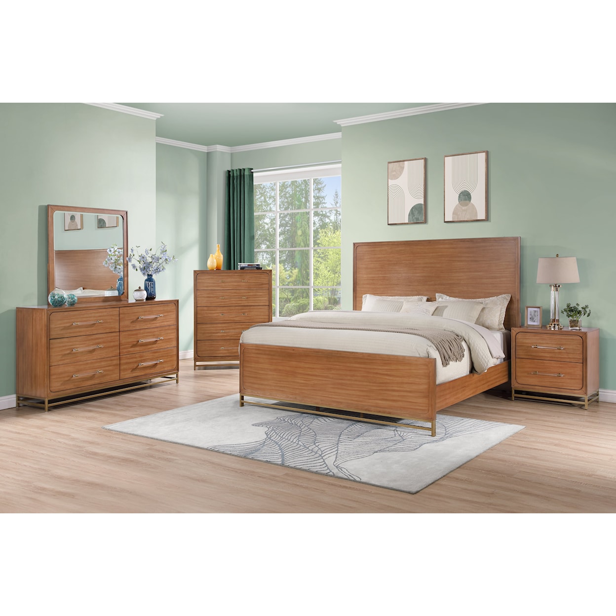 New Classic Furniture Silhouette 5-Piece Queen Bedroom Set