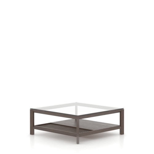 Contemporary Customizable Glass Top Cocktail Table