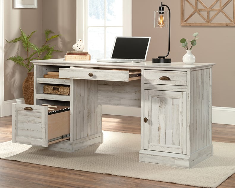 Sauder Barrister Lane Double Pedestal Executive Desk