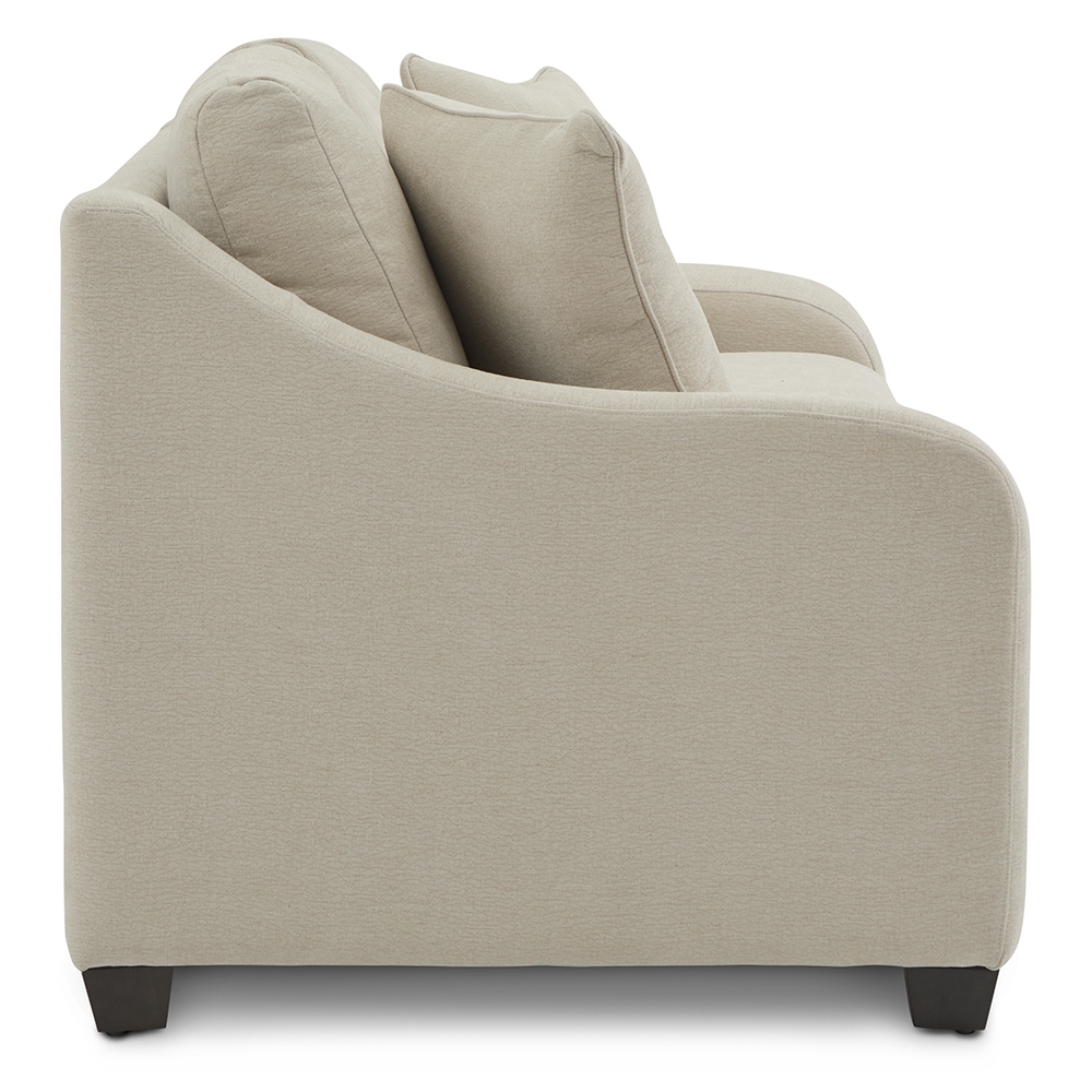 Slope-Arm Sofa w/Throw Pillows