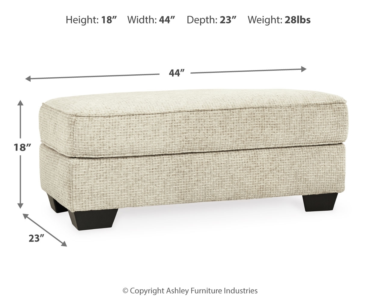 Signature Design by Ashley Monaghan Ottoman