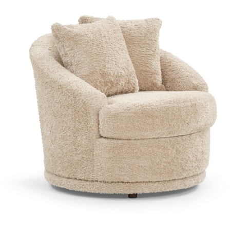 Swivel Barrel Chair