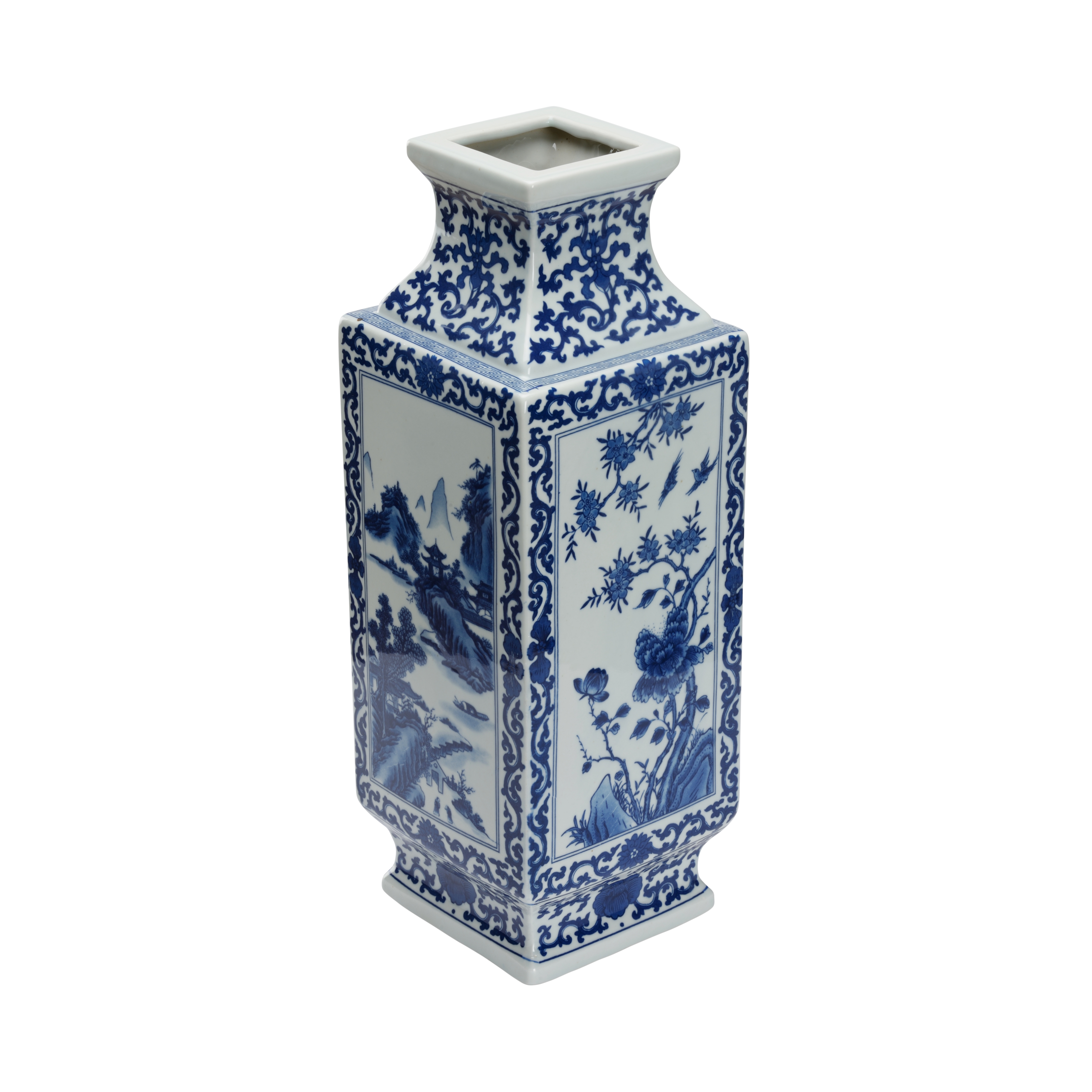 Chelsea House Chelsea House Misc Dynasty Blue And White Landscape Vase