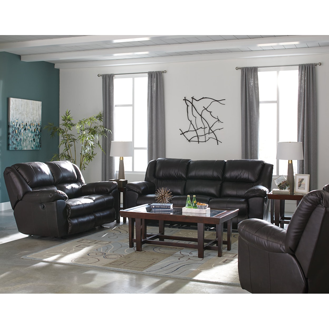 Carolina Furniture 491 Transformer II Rocking Reclining Loveseat