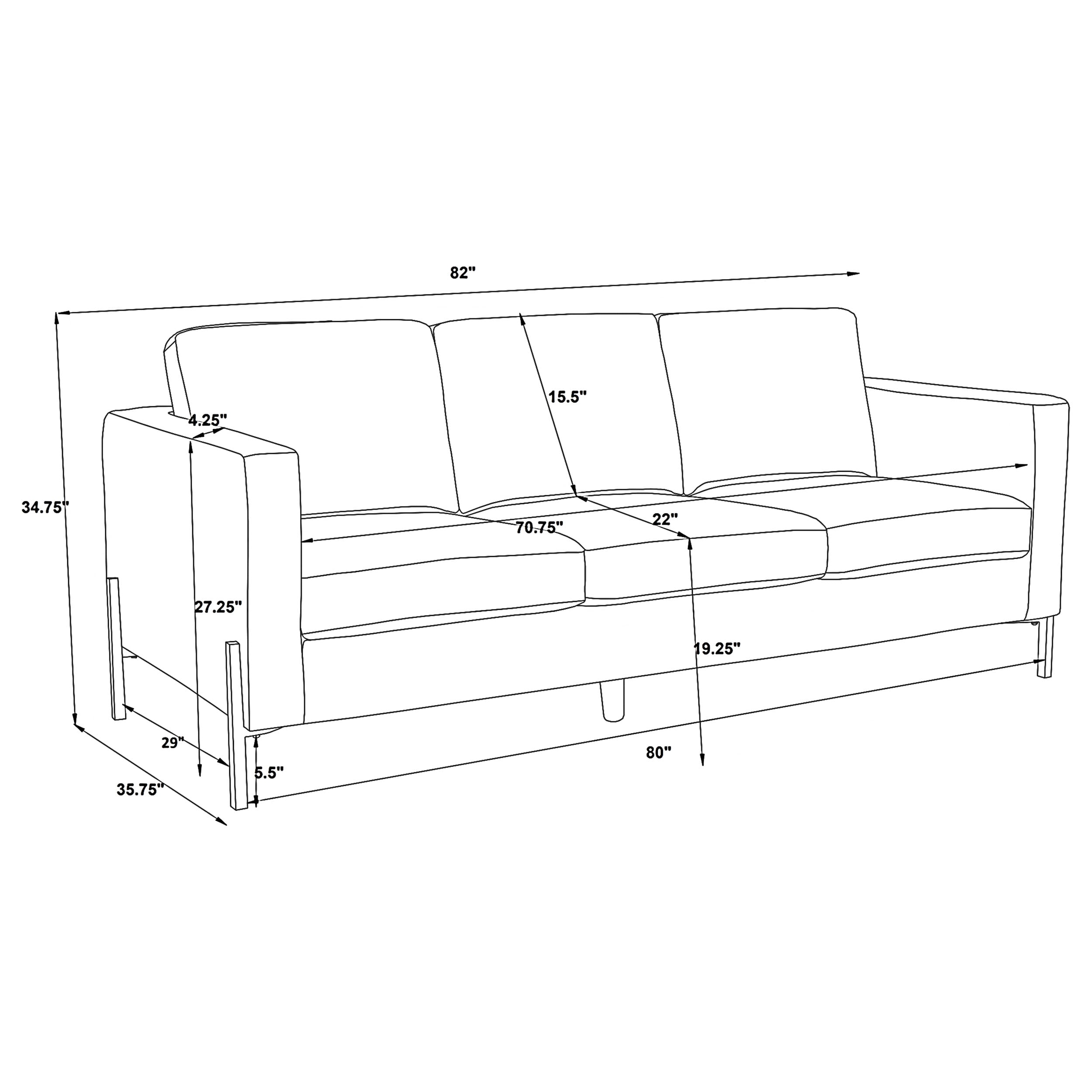 Coaster Tilly Tilly Sofa Oatmeal