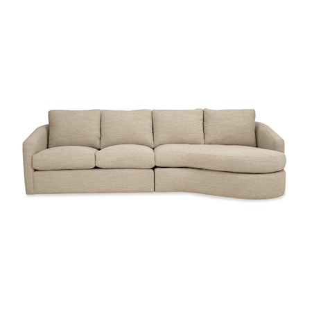 3-Seat Sectional Sofa with RAF Cuddler