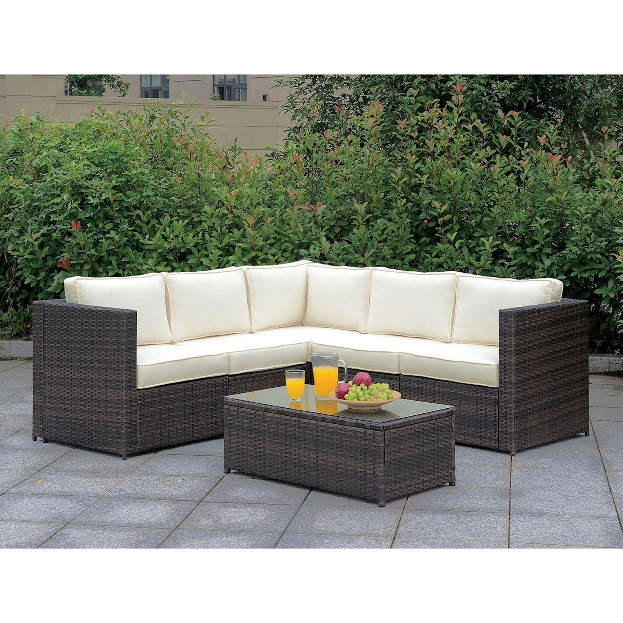 Furniture of America Ilona L-Shaped Sectional Set