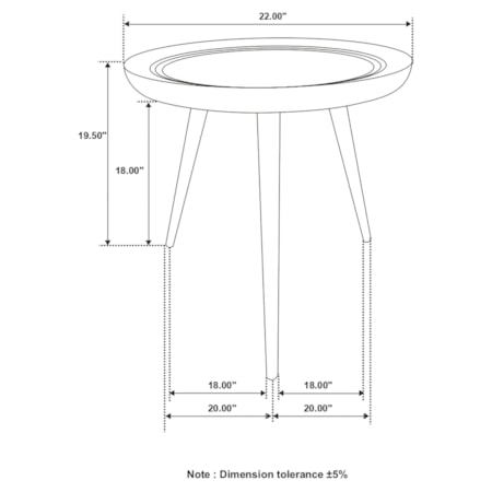 Zoe Wood Side End Table and