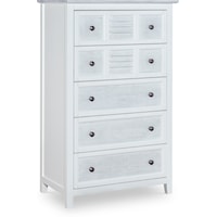 Coastal 5-Drawer Chest