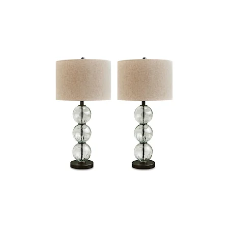 Glass Table Lamp (Set of 2)