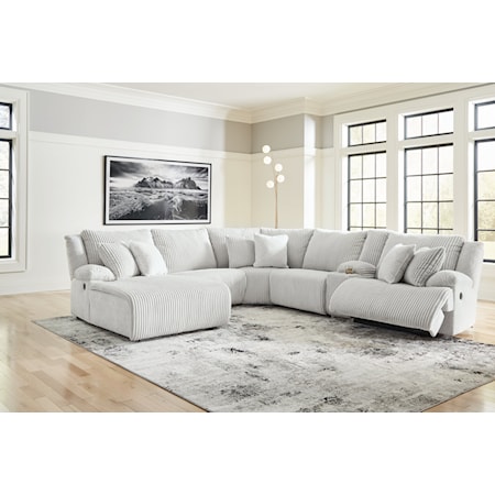 6-Piece Reclining Sectional With Chaise