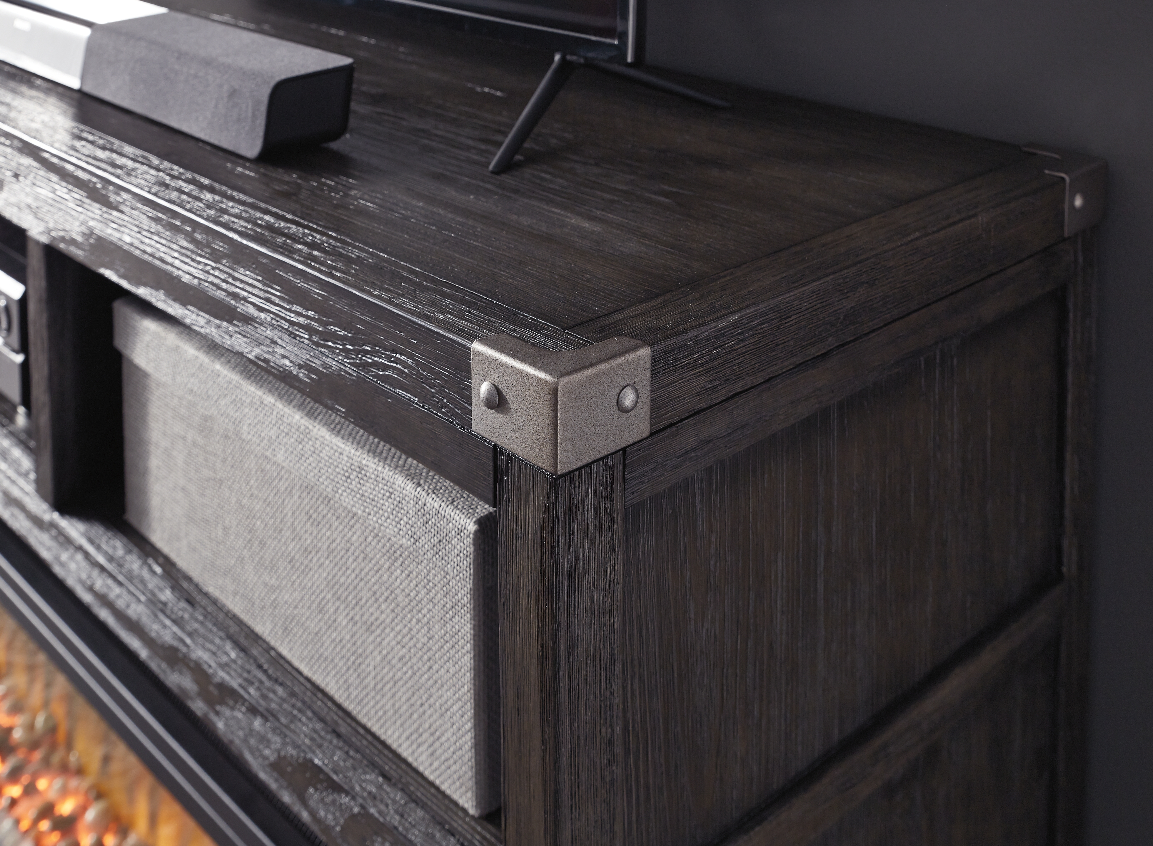 Lg TV Stand W/ Fireplace Option