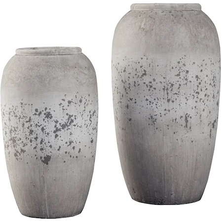 Dimitra Brown/Cream Vase Set