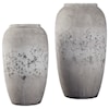 Signature Design by Ashley Accents Dimitra Brown/Cream Vase Set