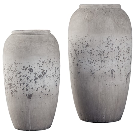 Dimitra Brown/Cream Vase Set