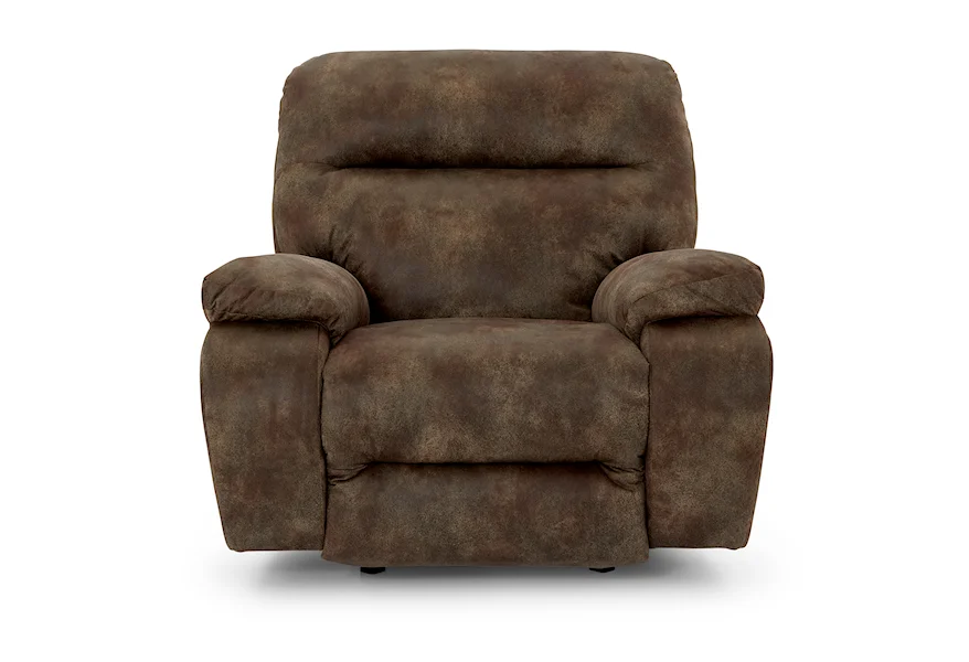 Arial Power Rocking Recliner w/ Headrest by Bravo Furniture at Bennett's Furniture and Mattresses