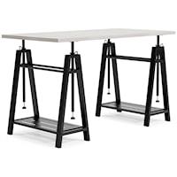 Adjustable Height Sawhorse Home Office Desk